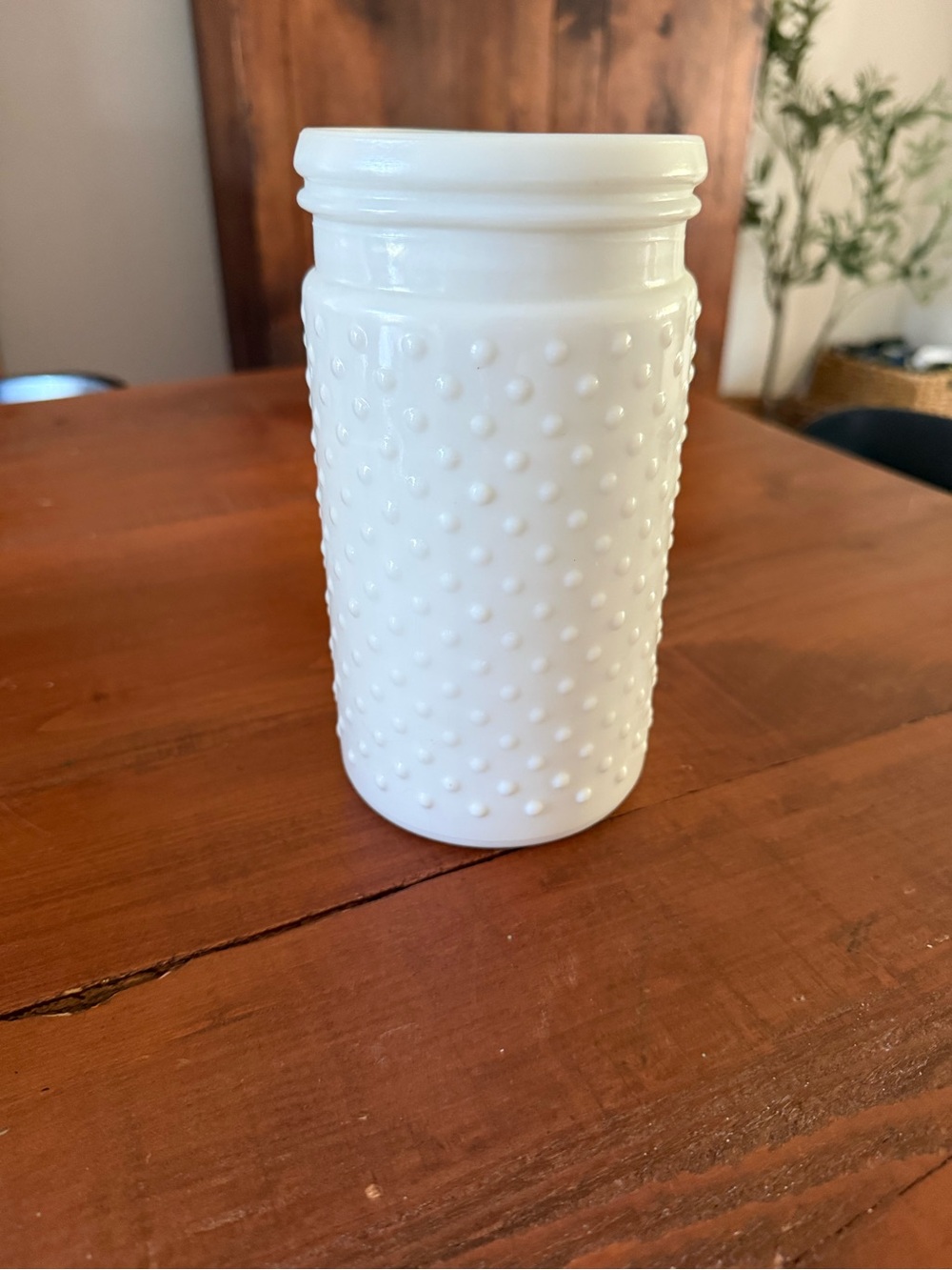 White Hobnail Milk Glass Vase - Home Accents by Hearth and Hand